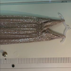 Beautiful floor length gold sequin dress